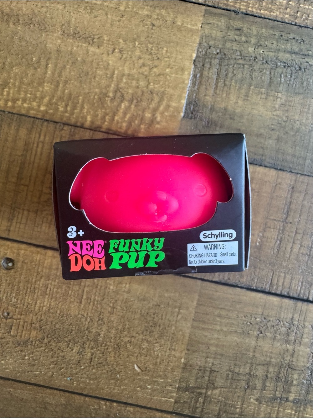 NeeDoh Funky Pup Squeeze Toy - Bright Hot Pink